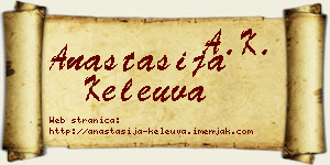 Anastasija Keleuva vizit kartica